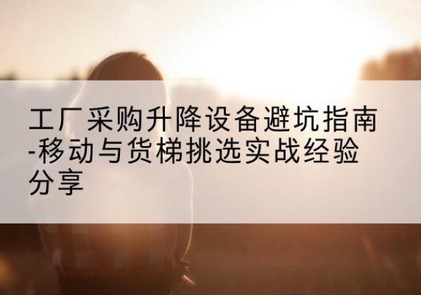 保靖移动式升降机怎么选-工厂采购升降设备避坑指南-移动与货梯挑选实战经验分享